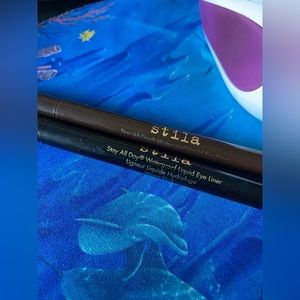 Stila - waterproof stay all day liquid eyeliner - set of two -EUC